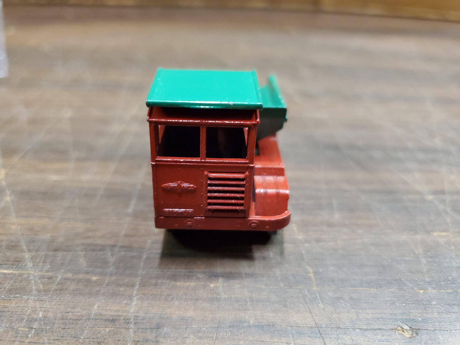 Vintage Mint Lesney Matchbox Toy Car Box #2 Muir Hill Dump Truck Laing red