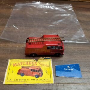 20220830_132907-scaled-1.jpg Vintage Mint Lesney Matchbox Toy Car Box #9 Fire Truck MERRYWEATHER MARQUIS SERI