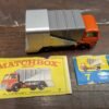 Vtg Mint Lesney Matchbox Toy Car Box #7 REfuse Garbage TDump Truck Very Nice!