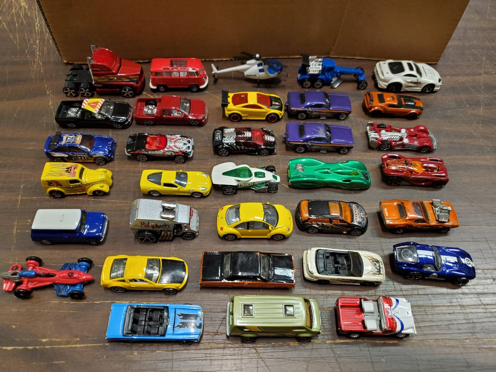 20220901_105634-scaled-1.jpg Lot of 33 Hot Wheels Matchbox Misc Die Cast Toy Cars VW Corvette Mustang Supra