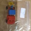 VINTAGE WANNATOYS MADE IN U.S.A. RED YELLOW AND BLUE BACKHOE TRUCK