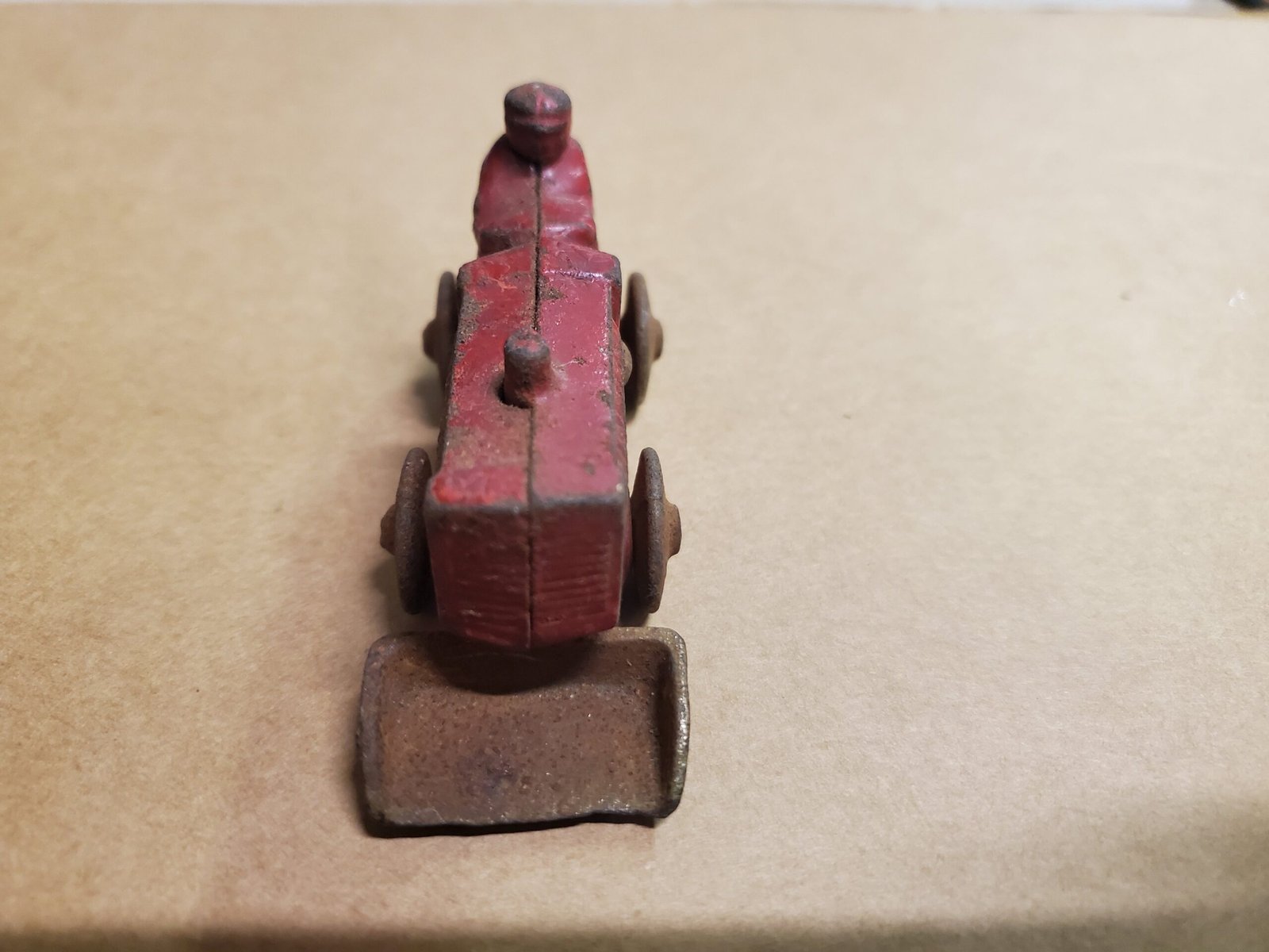 20220908_124421-scaled-1.jpg Vintage 1931 Kilgore No. T-81 Cast Iron Tractor W/blade Toy Antique Red Rare