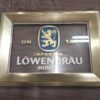 Vintage Lowenbrau Beer Sign Breweriana Advertising Man Cave Tavern Framed Light!