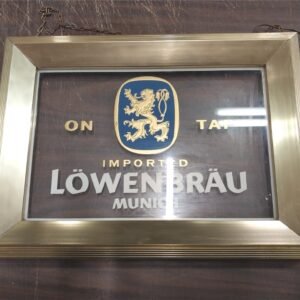 20231011122016a.jpg Vintage Lowenbrau Beer Sign Breweriana Advertising Man Cave Tavern Framed Light!