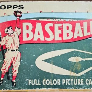 2006 TOPPS Baseball Picture Card Metal Tin Mancave 16.5"x12" Sign 1950s Retro