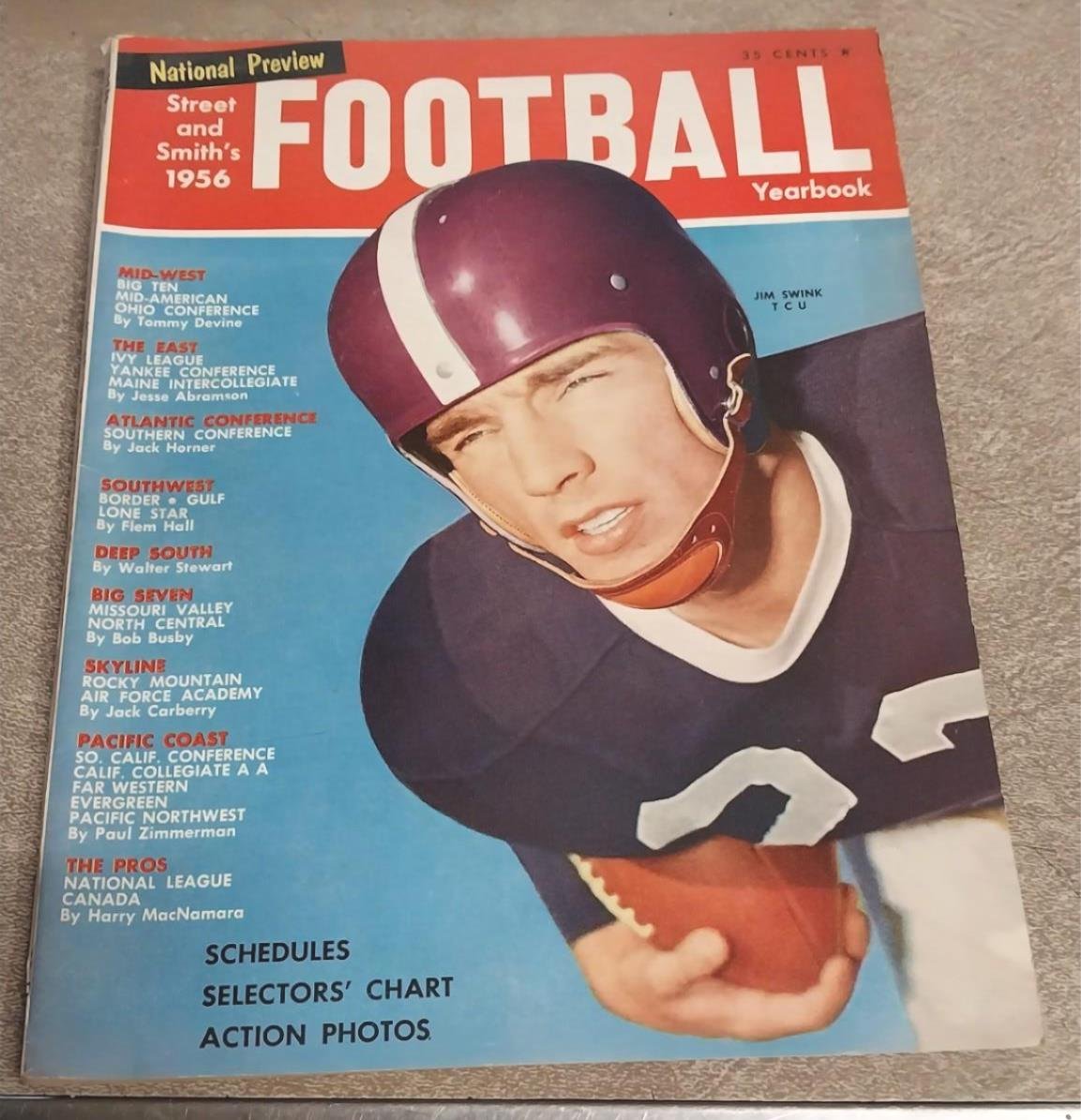 20240108095810a.jpg Vtg 1944 College Football Yearbook NFL Jim Swink T C U Street Smiths
