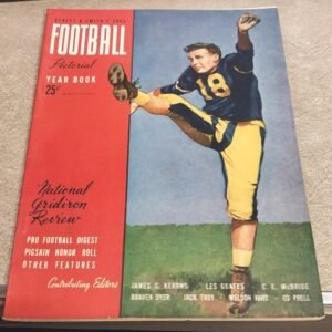 Vtg 1945 Street Smiths Football Pictorial Yearbook National Gridiron Magazine