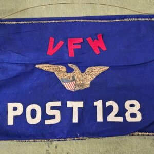 Vintage VFW Banner Felt Post 128 Rochester Pa Veterans WW2 Korean Vietnam Sign