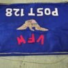 Vintage VFW Banner Felt Post 128 Rochester Pa Veterans WW2 Korean Vietnam Sign