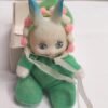Vintage Baby Mini Beanie Zoo Rabbit Green Onsie Bunny Hare Buck