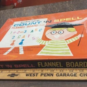 Count n Spell Flannel Board Set No.722 Standard Toy Kraft's Incomplete Used