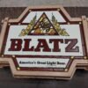Vtg 1977 Blatz America's Great Light Beer Lighted Advertising Sign Working Plast