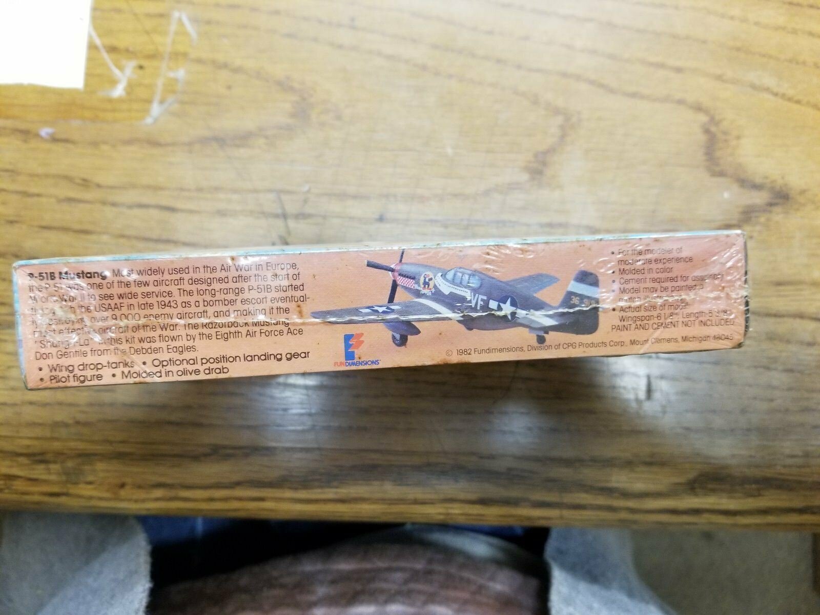 Vintage MPC P-51B Razorback Mustang "Shangri-Lo"  WWII USAF Model Kit  NIB RARE