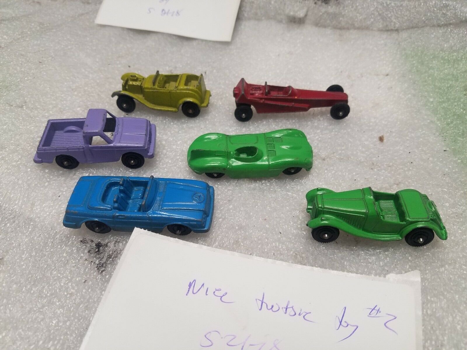 Vintage Toostie Toys Cars Lot Truck MG Mercedes Drag Race 50's Roadster jalopy!