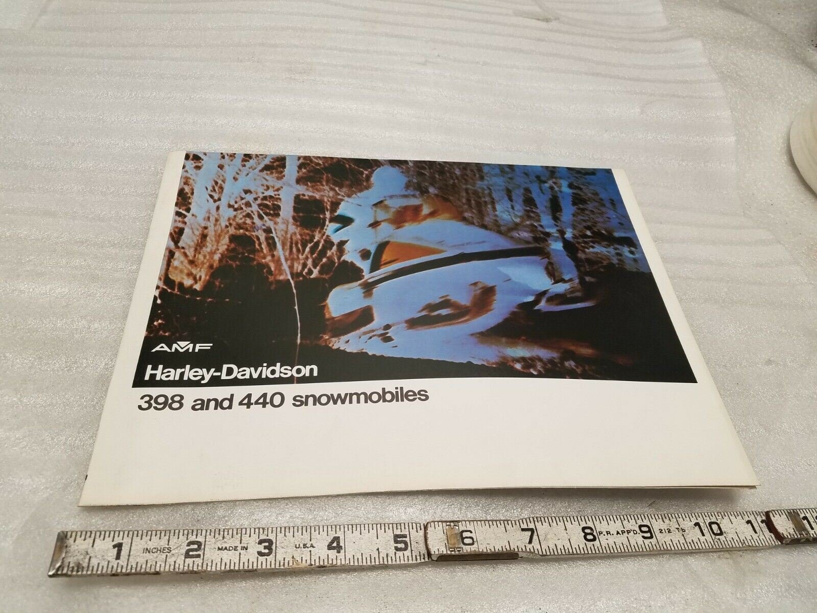 Harley AMF Snowmobile Literature 1974 398 440 Brochure Vintage OEM Advertisement