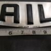 Vintage Trailco Tin sign Embossed Trailer repairs Garage Service station Oil Gas