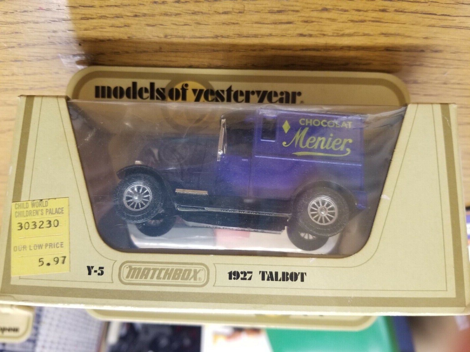 Matchbox Models of Yesteryear 1927 Talbot Chocolate Menier Vintage 1978 Y-5