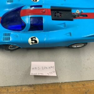 202944435470-0.jpg Vintage Battery Operated Porsche 917 Indy BLUE Car Toy RAdio shack? Hong kong
