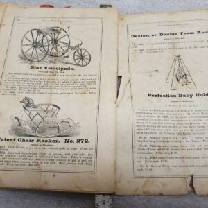 VTG 1878 Schweitzer & Beer Catalogue Velocipede Bicycle Express Wagon Carriage