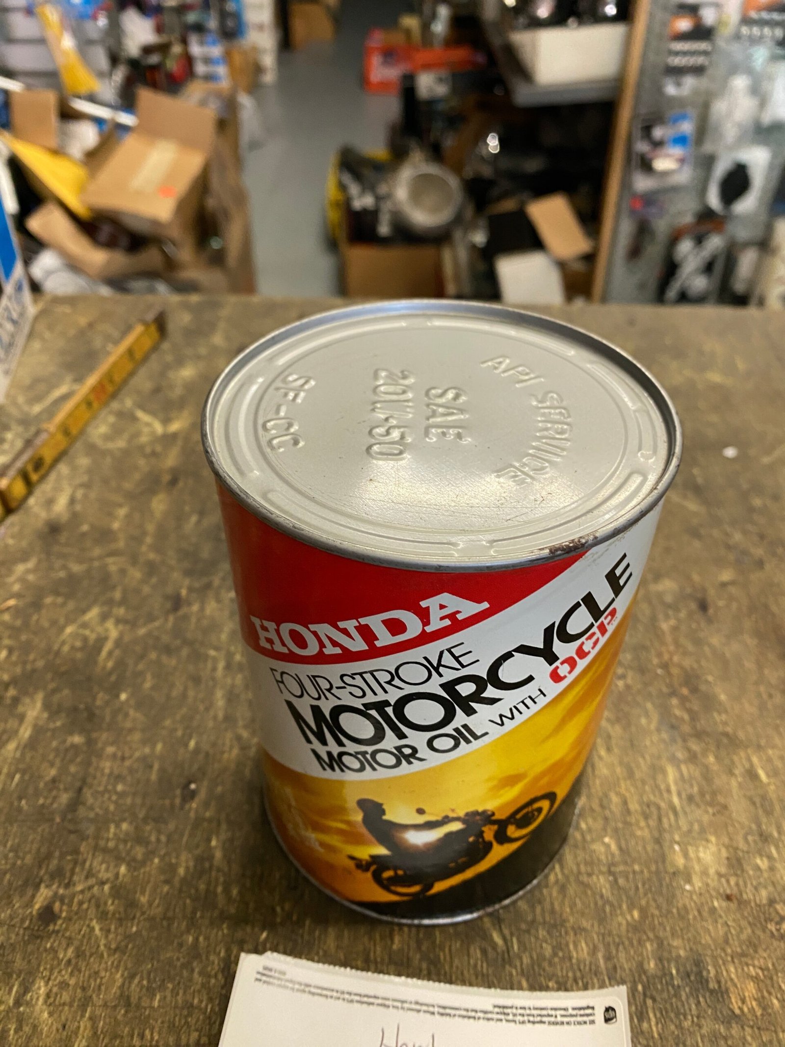Vintage Honda Classic Motorcycle Oil Can 1 Quart CB750 70'S CB CL SL Collectible