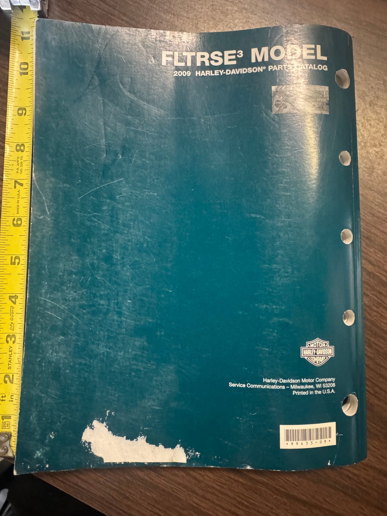 2009 Harley FLTRSE³ Model Official Parts Catalog