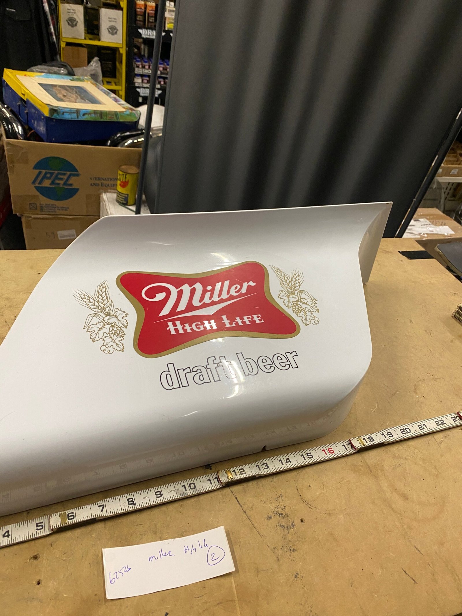 Vintage Miller High Life Beer Sign - Breweriana Collectible Décor Advertising