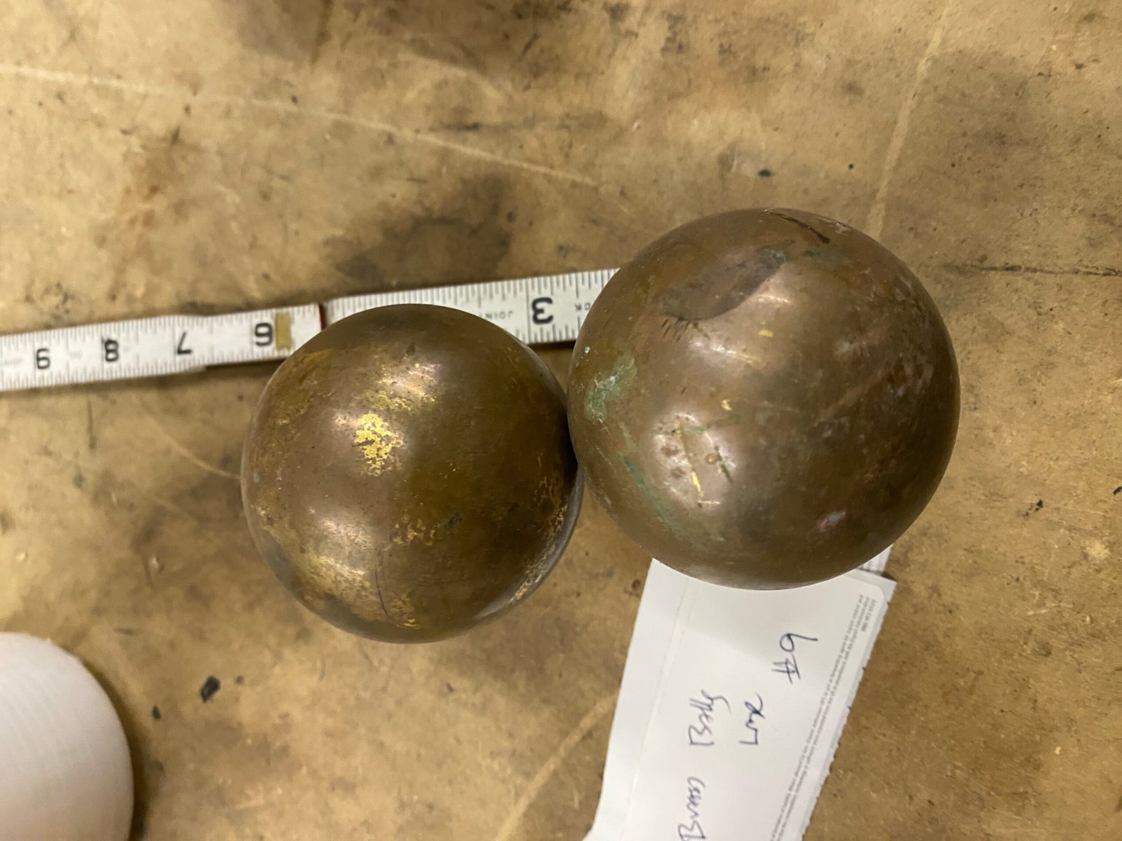 Harley Shovelhead Vtg Accessory Brass Trim Balls Grips Axle Covers Panhead Bed 9