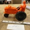Vintage Barr Orange Plastic Toy Tractor 1960s Retro Collectible Classic