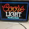 352924703387-0.jpg Coors Light The Silver Bullet Neon-Like Bar sign circa 1993 Breweriana Man Cave