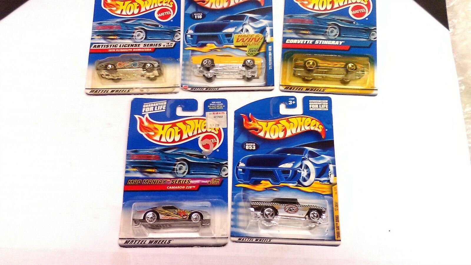 Hot Wheels Muscle Car Lot Camaro Corvette Belair Road Runner Barracuda