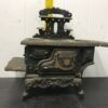 2 VINTAGE CRESENT CAST IRON WOOD STOVE SALESMAN SAMPLE MINITURE NICE ANTIQUE TOY