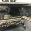2 VINTAGE CRESENT CAST IRON WOOD STOVE SALESMAN SAMPLE MINITURE NICE ANTIQUE TOY