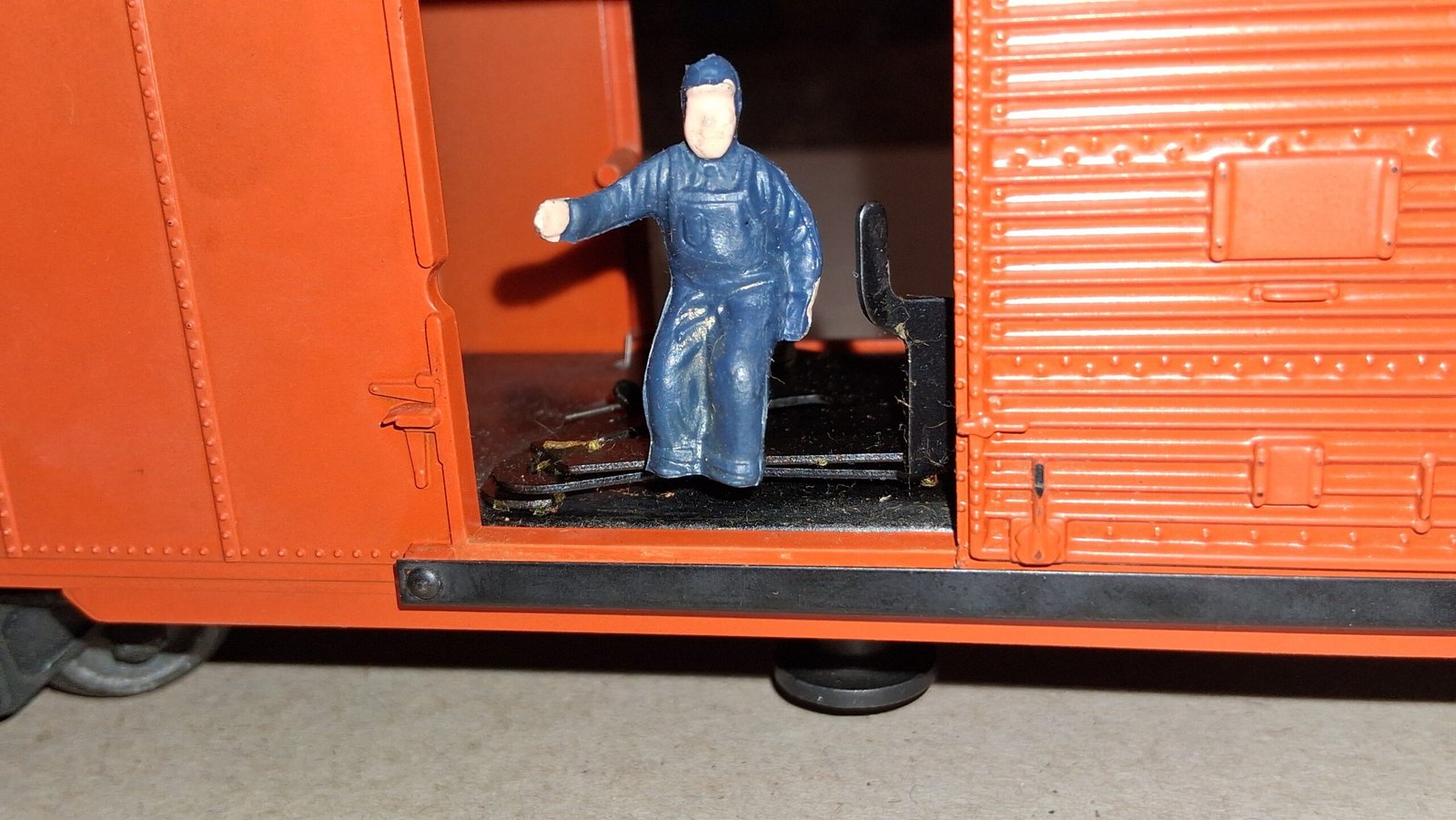 Lionel Postwar 3484-25 Santa Fe Operating Boxcar Var C Tested Works W Box