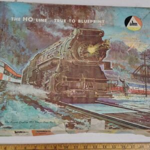 3d28a247-9546-4c4b-a5c9-0882f3389c2d-scaled-1.jpg Vintage AHM HO Scale Model Train Lot Engines Freight Cars True To Blueprint Box