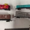 Vintage N Scale Model Train Lot Santa Fe Caboose Freight Cars Track
