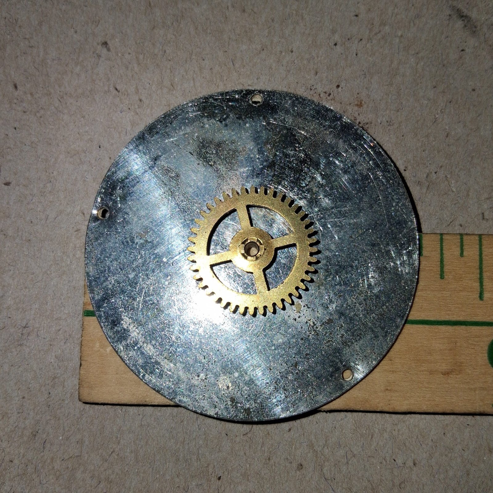 Vintage Germany Miniature Clock Parts Core Celluloid Bezel Dial Hands Repair