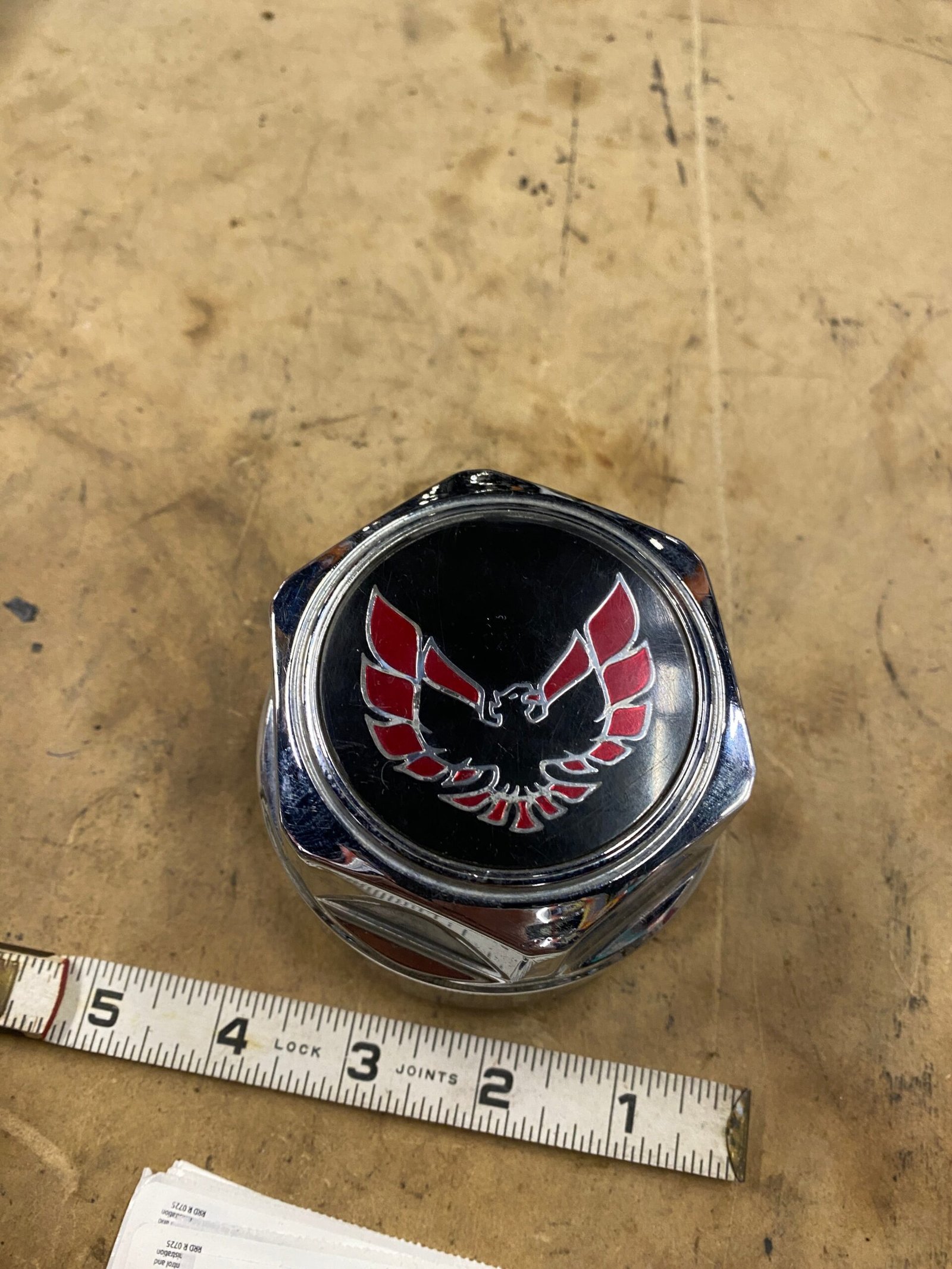 1977-1981 Firebird Trans Am OEM Turbo Wheel Center Cap Red Bird Eagle Pontiac GM