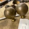 Harley Shovelhead Vtg Accessory Brass Trim Balls Grips Axle Covers Panhead Bed 9
