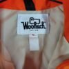 Vintage Woolrich Blaze Orange Down Hunting Jacket Parka Hood Med & Fleese Hood