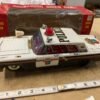 Vintage ASC Japan Tin Toy Friction Siren Police Car 9.75" Original Box 60's