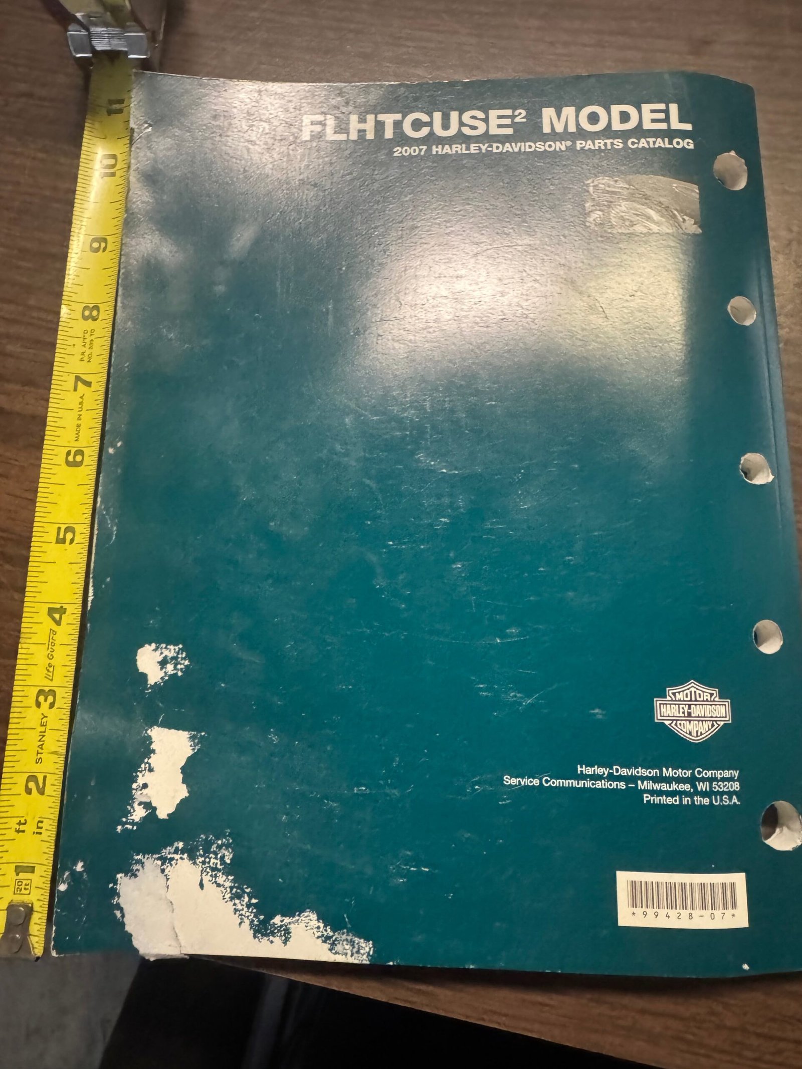 2007 Harley Parts Catalog FLHTCUSE² Model