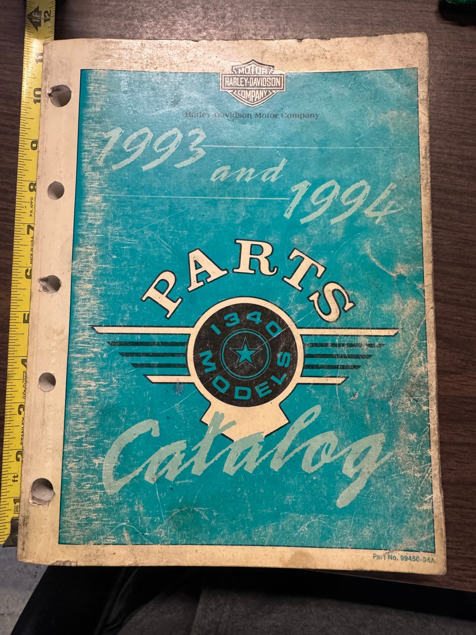 1993^94 Harley Parts Catalog for 1340cc