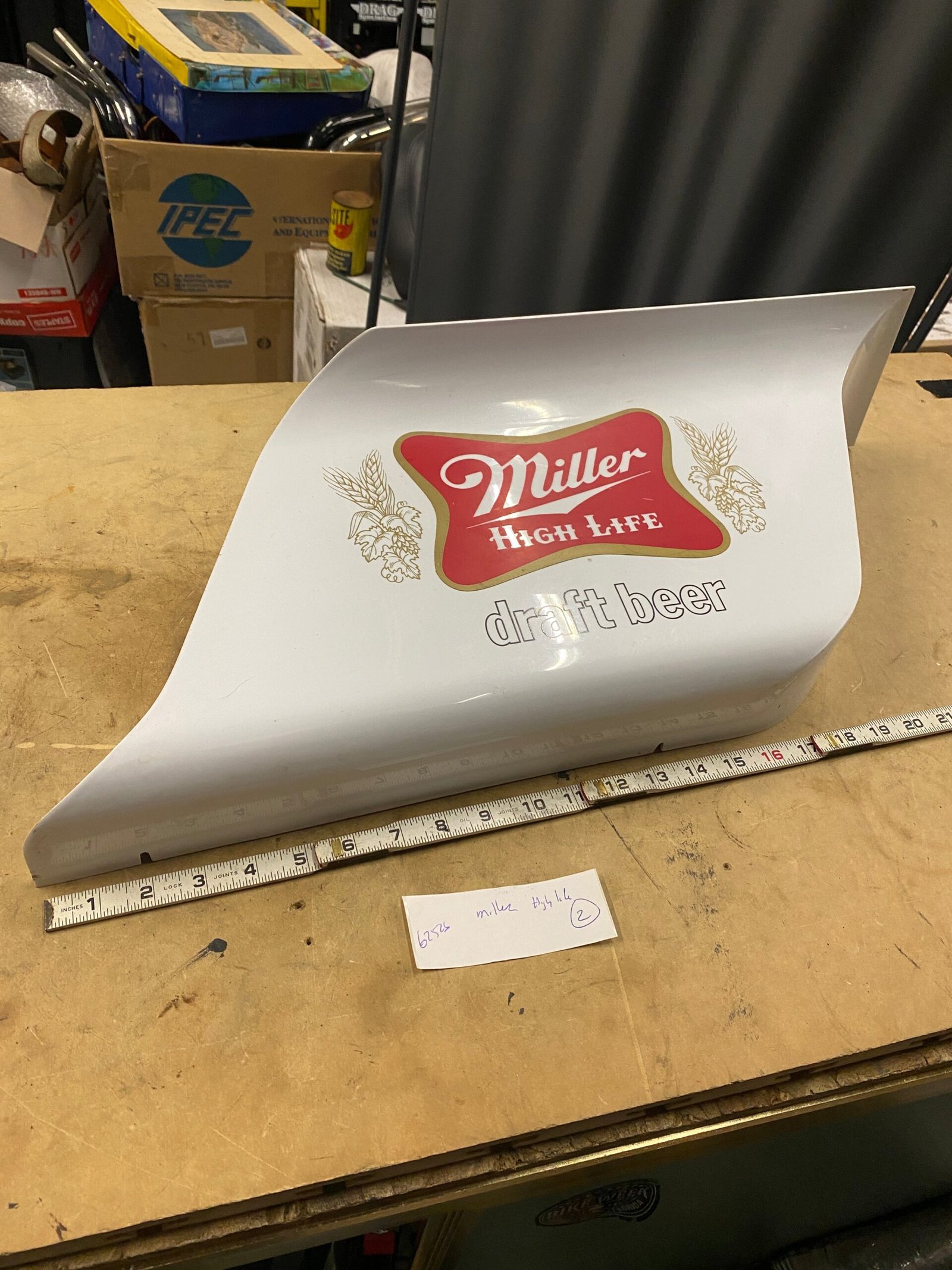 Vintage Miller High Life Beer Sign - Breweriana Collectible Décor Advertising