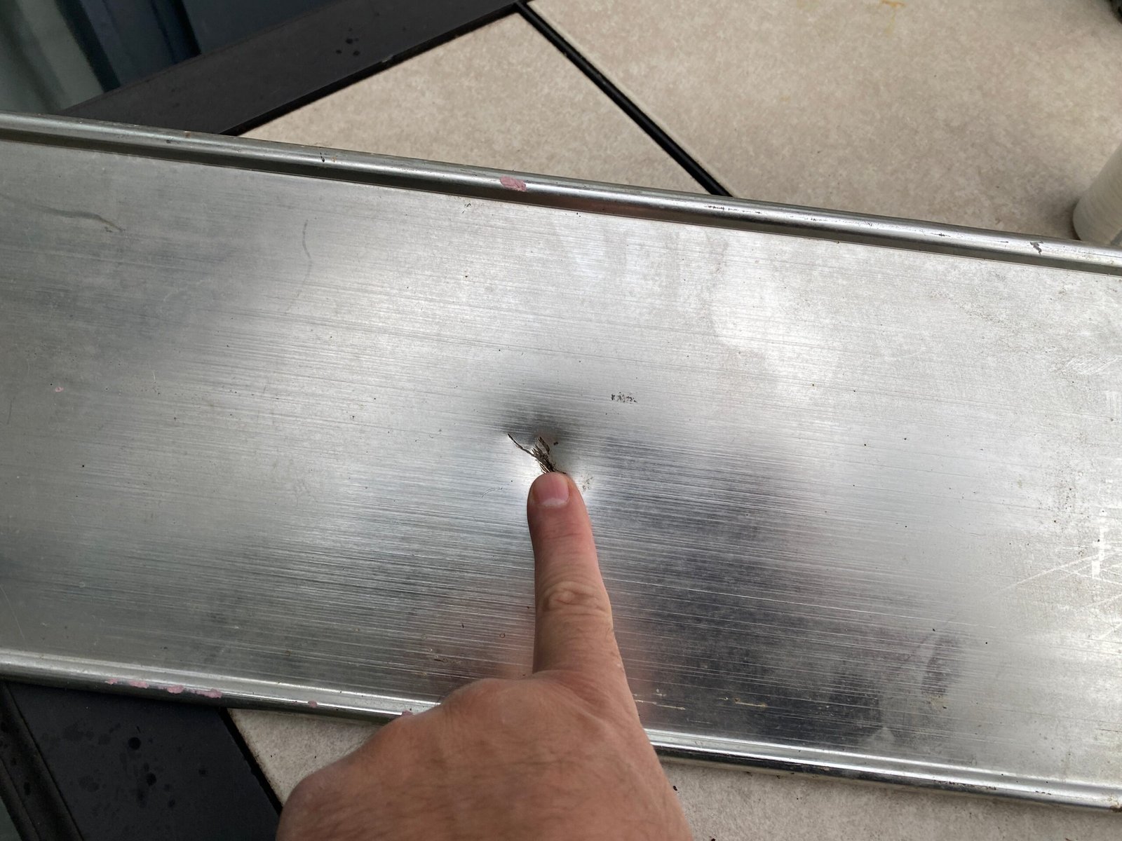 73^ Square Body Chevrolet Pickup Truck Rear Tailgate Aluminum Trim Panel OEM