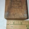 Antique Hoover & Smith Jeweler Philadelphia Wood Box & 25 Plain Clay Marbles Lot
