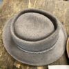 672f59b8-515b-4494-9bf2-4fe12d1e8c4c-scaled-1.jpg Vintage Planar Grey Wool Fedora Hat Size 7 - Classic Mallory Style Merino felt