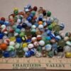 Vintage Glass Marbles Lot 150+ Assorted Cat Eye Swirl Shooters Clear Game Toy
