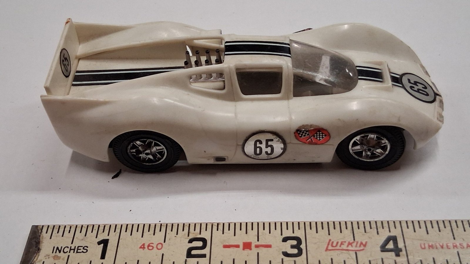 Vtg 1967 Ideal Motorific Chaparral 2 Body Shell & Chassis CZ-2596 - Intact Wing
