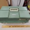 Vintage Plano 3-Tray Tackle Box Filled With Mixed Lures & Soft Bait Pack Lot