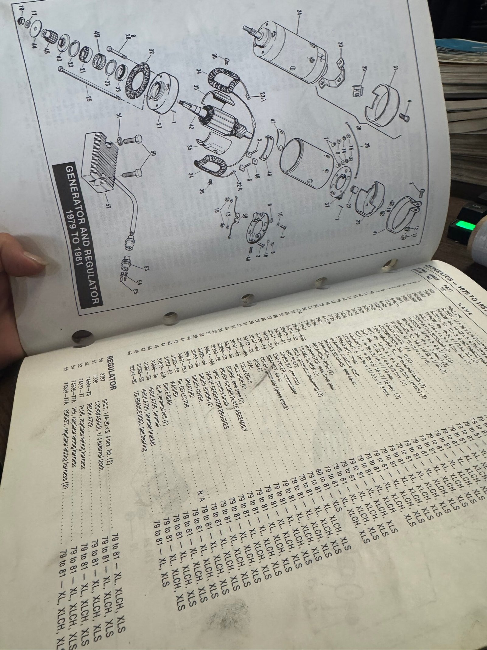 Harley XL Models 79^85 Parts Catalog